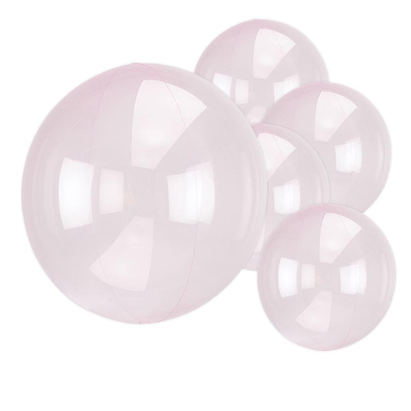 Clearz Crystal, Lys rosa ballon 1 stk.