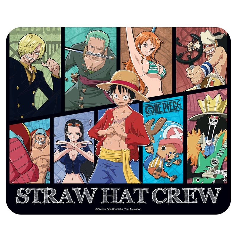 One Piece - Musemåtte Straw Hat Crew 19 x 23 cm