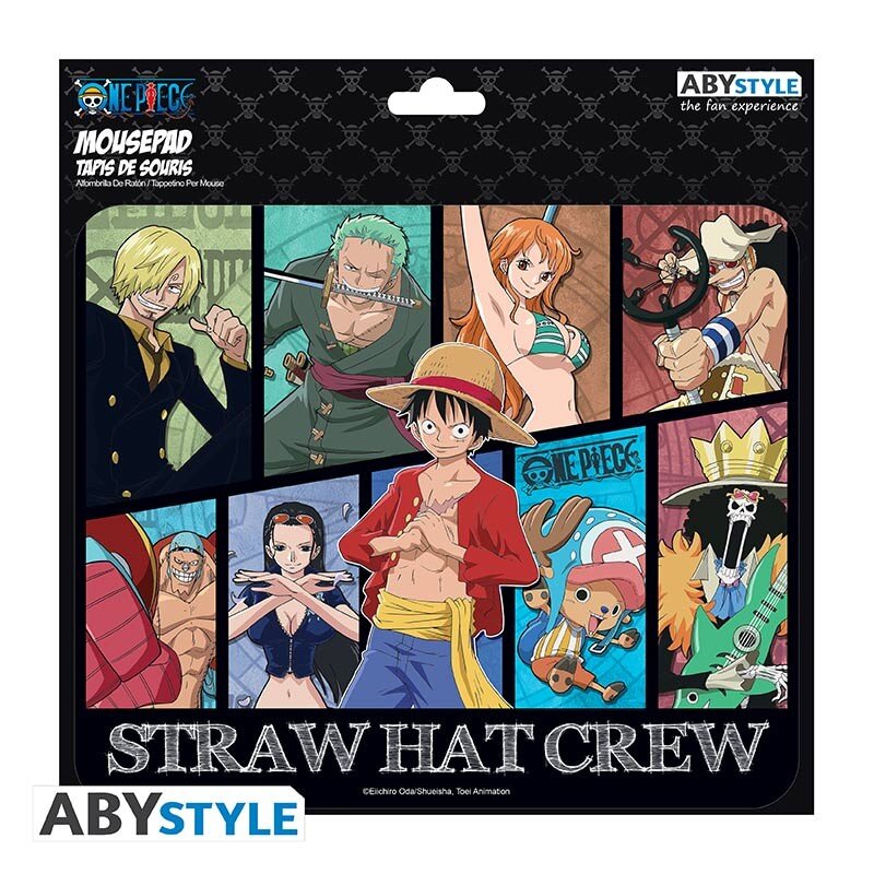 One Piece - Musemåtte Straw Hat Crew 19 x 23 cm