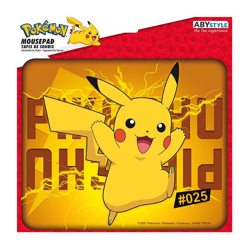 Pokémon - Musemåtte Pikachu 19 x 23 cm