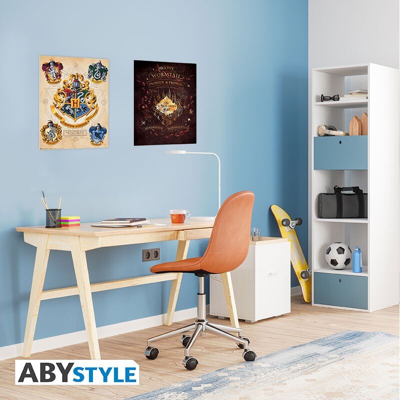 Harry Potter - Plakater Crest & Marauder's map 2 stk.