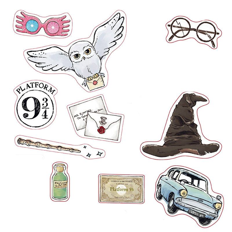 Harry Potter - Klistermærker Magical Objects 10 stk