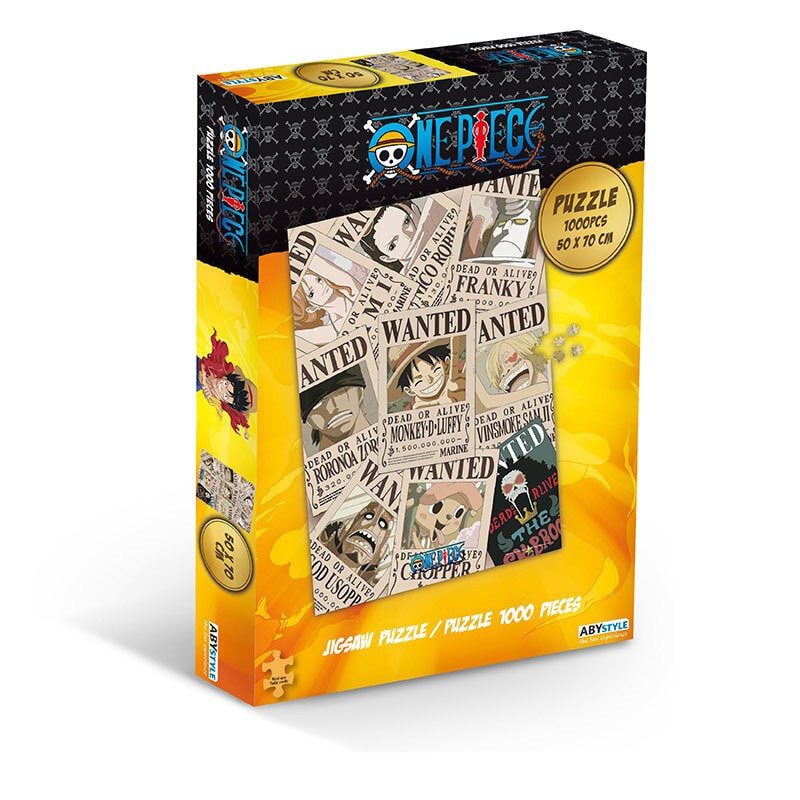 One Piece, Puslespil Wanted Posters 1000 brikker
