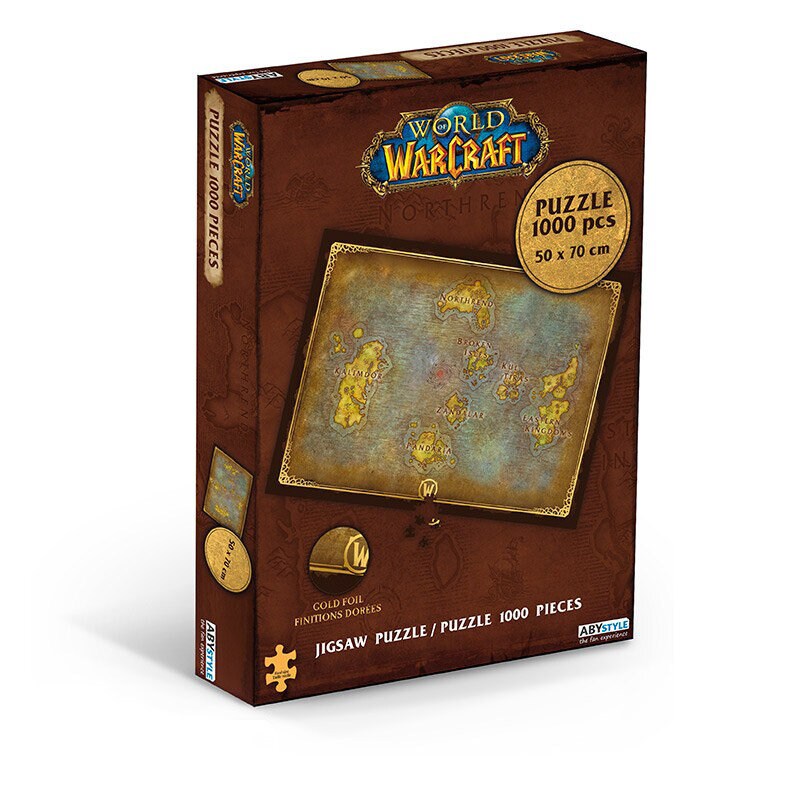 World of Warcraft - Puslespil Aseroth's Map 1000 brikker