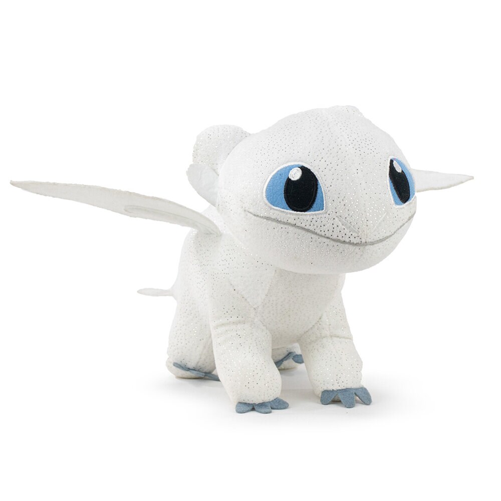 Dragentræner Light Fury Bamse 22 cm