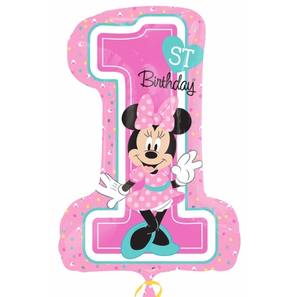 Minnie Mouse, et-års folieballon 71 cm