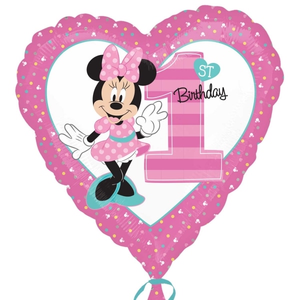 Minnie Mouse 1 år, Hjerteformed folieballon