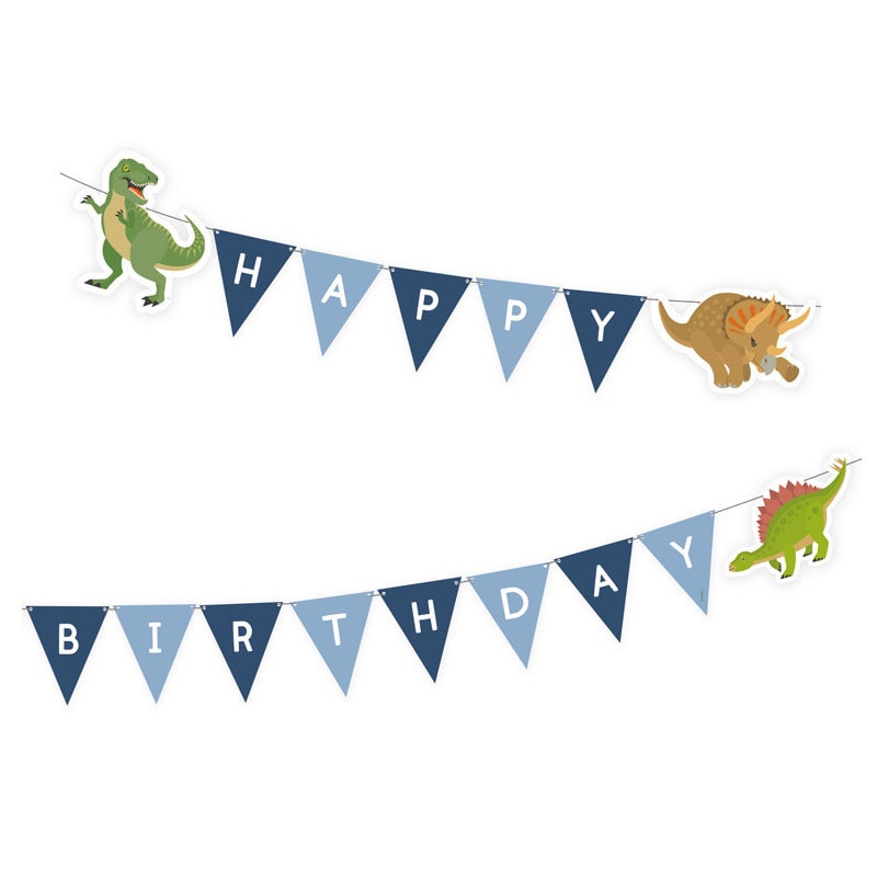 Happy Dinosaur, Happy Birthday Guirlande