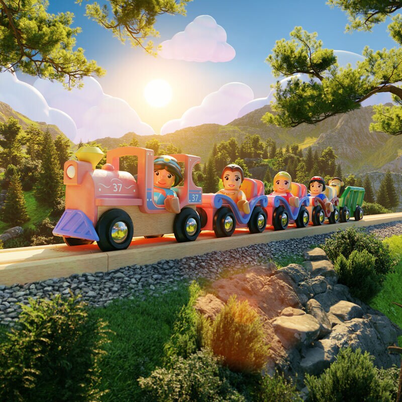 BRIO - Disney Prinsesse Slot Togsæt