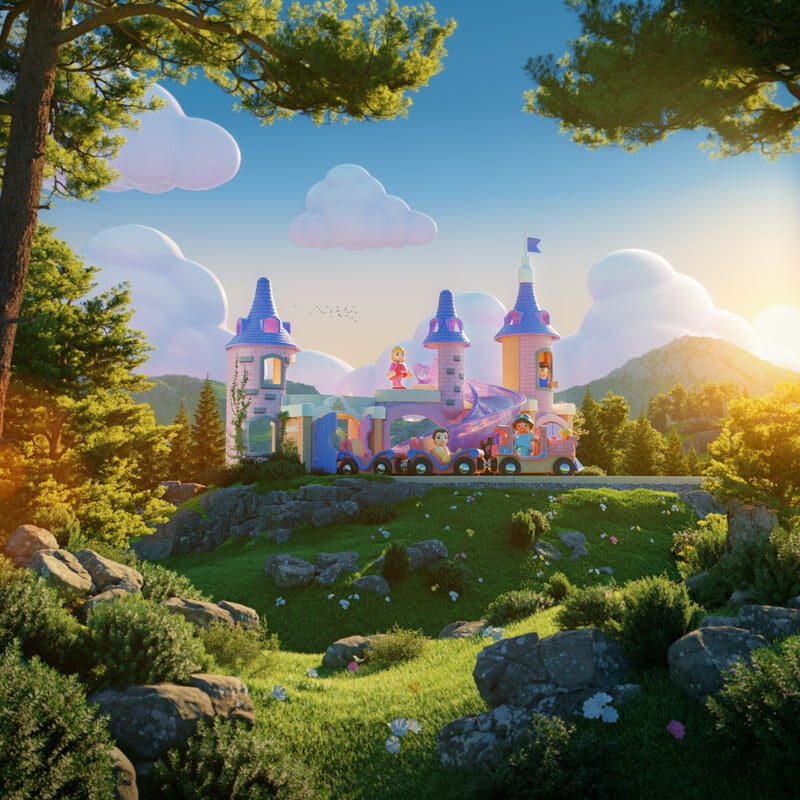 BRIO - Disney Prinsesse Slot Togsæt