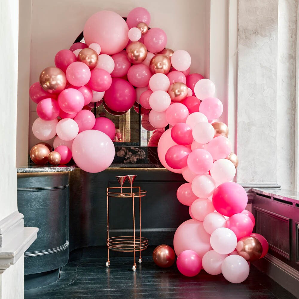 DIY Deluxe Ballonbue - Lyserød og Rosaguld