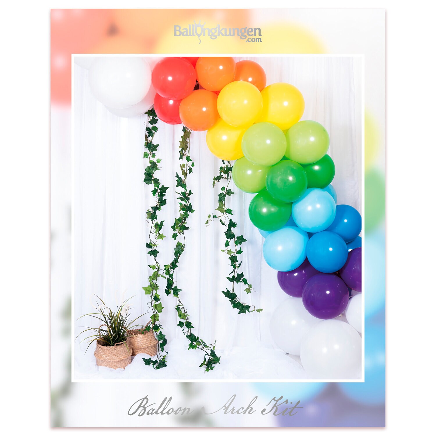 DIY Ballonbue i Regnbuens Farver