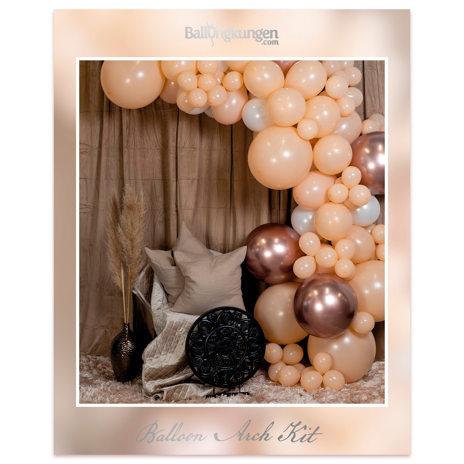 DIY Ballonbue i Blush Abrikos