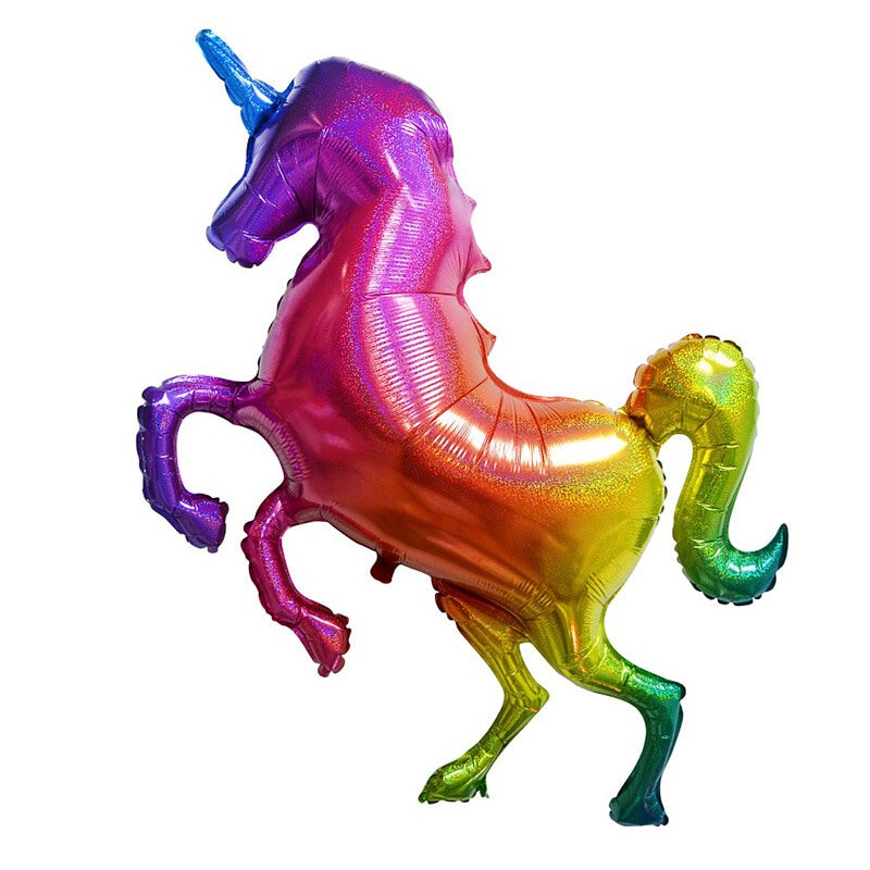 Folieballon - Rainbow Unicorn 135 cm