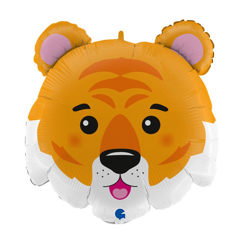 Folieballon Tigerhoved 71 cm