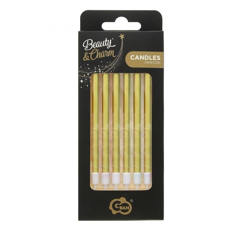 Kagelys - Guldmetallic 6 stk