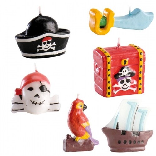 Kagelys Pirater 6 stk