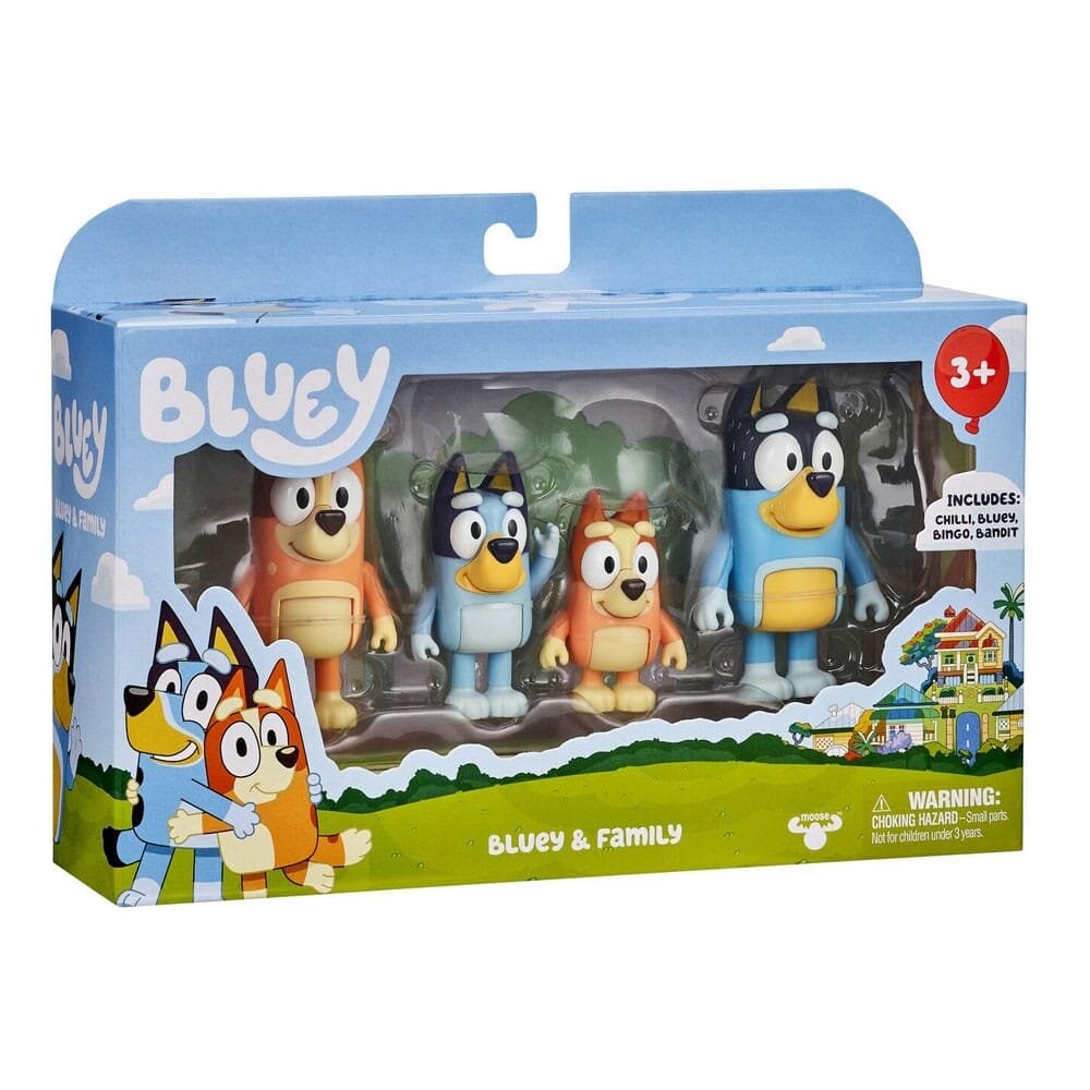 Bluey - Figursæt Familien 4 stk