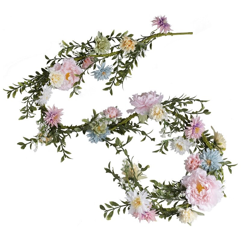 Blomsterguirlande Sommerblomster 180 cm