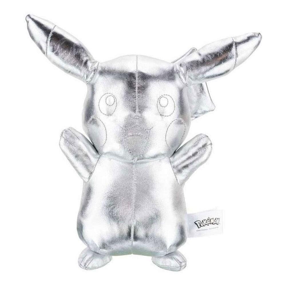 Pokémon - Bamse Pikachu i sølv 30 cm