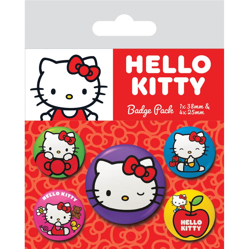 Hello Kitty - Badges 5 stk