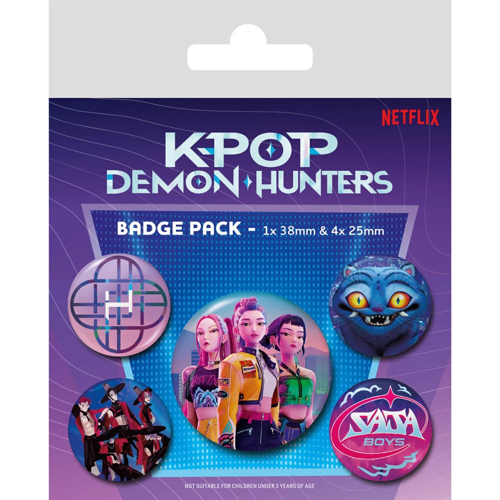 K-Pop Demon Hunters Badges 5 stk.