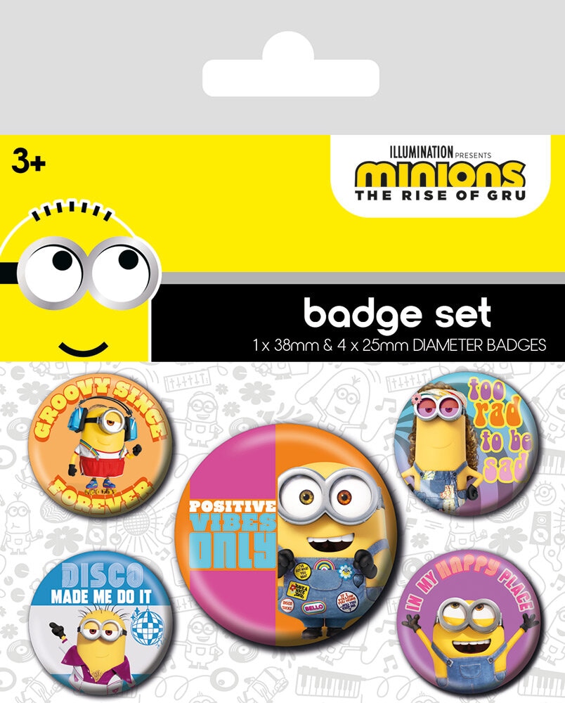 Minions - Badges 5 stk