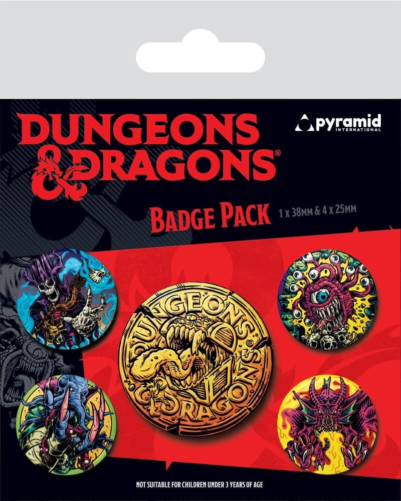 Dungeons & Dragons - Badges 5 stk