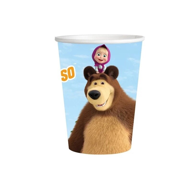 Masha og Bjørnen Papkrus 8 stk