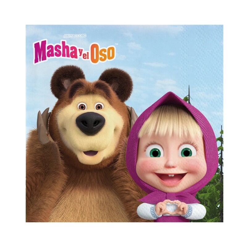 Masha og Bjørnen Servietter 20 stk