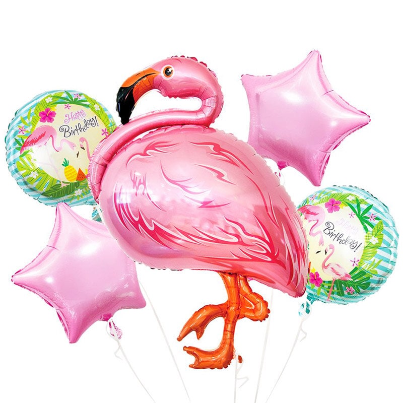 Ballonbukett - Flamingo