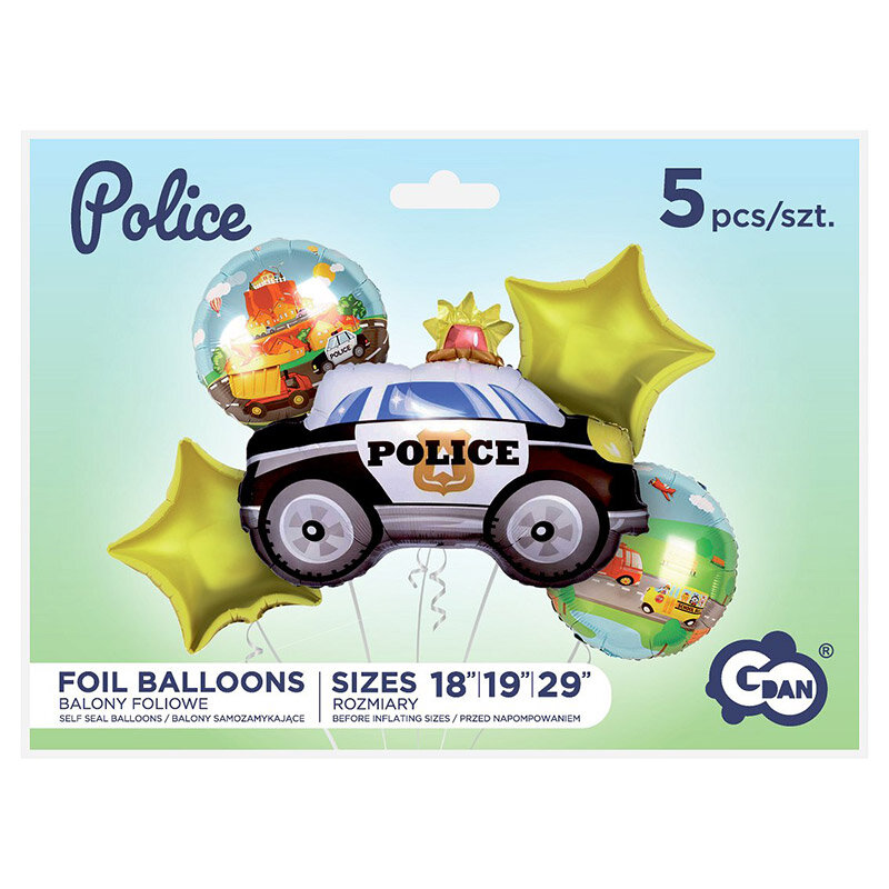 Ballonbuket - Politibil