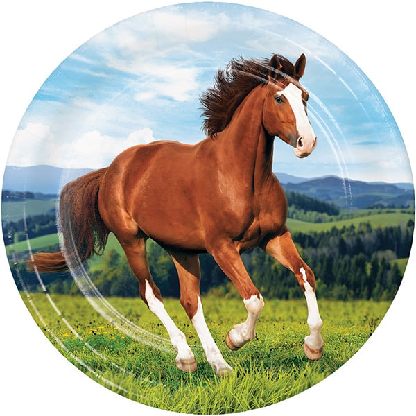 Horse and Pony - Tallerkner 8 stk