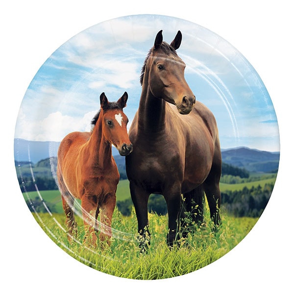 Horse and Pony - Tallerkner 18 cm 8 stk