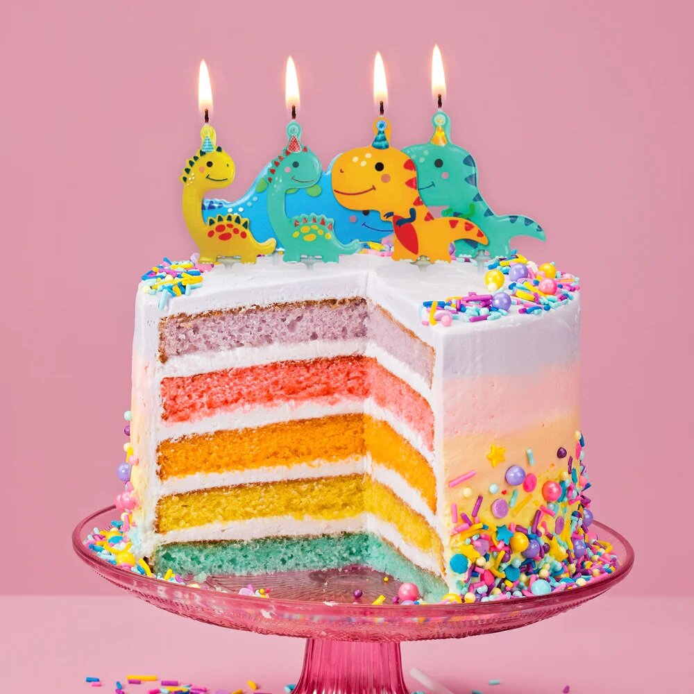 Kagelys - Dino Party 5 stk