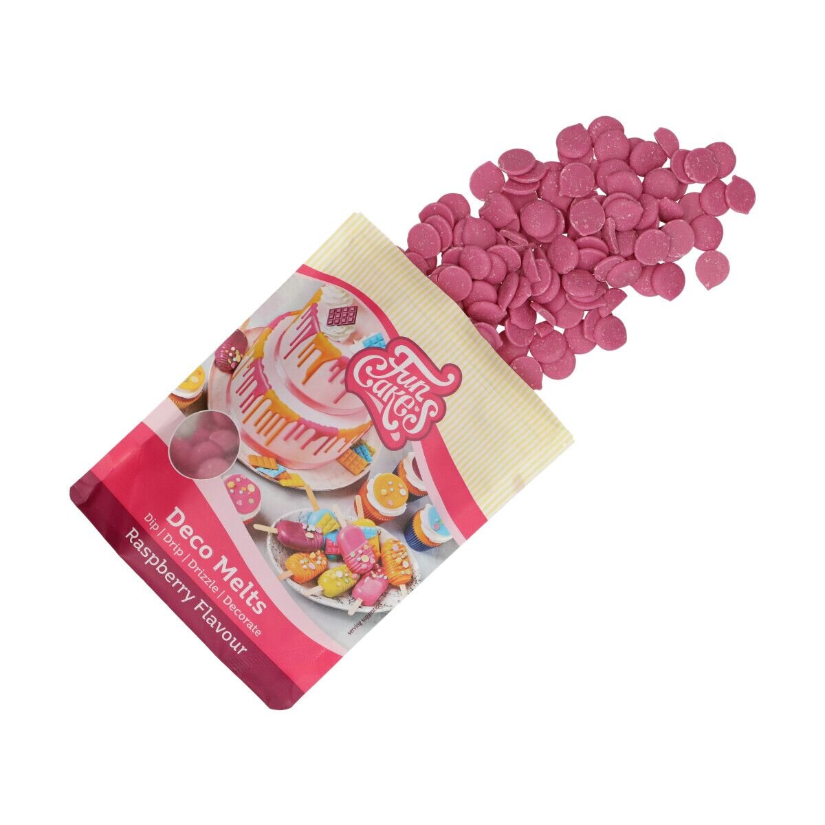 FunCakes - Deco Melts Hindbær 250 gram