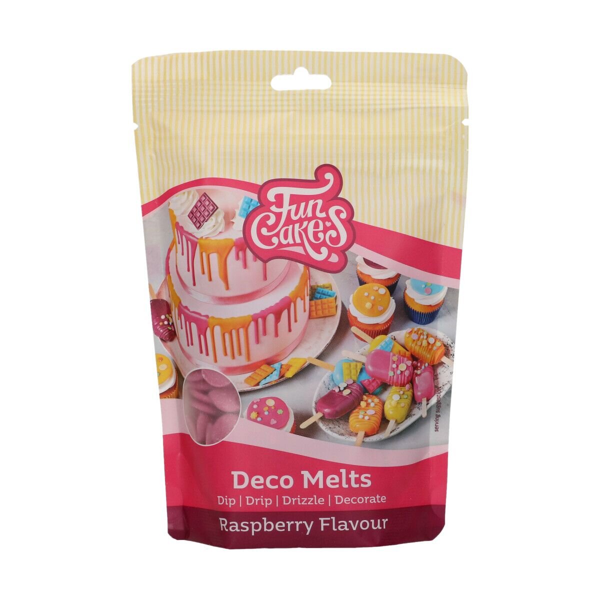 FunCakes - Deco Melts Hindbær 250 gram
