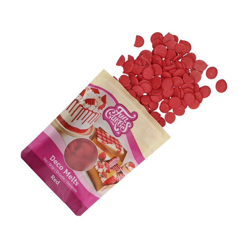 FunCakes - Deco Melts Rød 250 gram