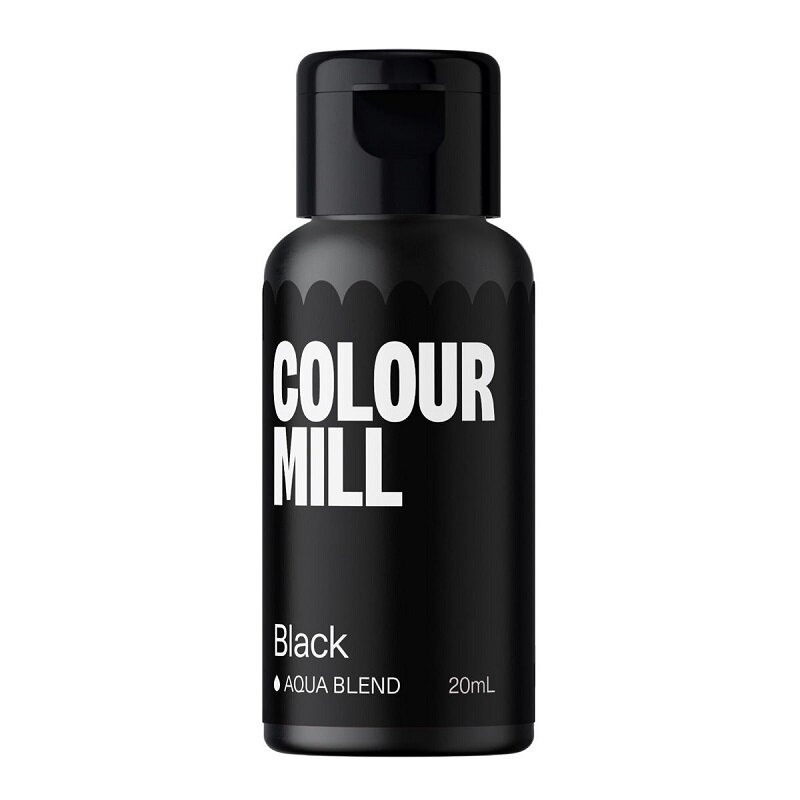 Colour Mill - Vandbaseret spiselig farve sort 20 ml
