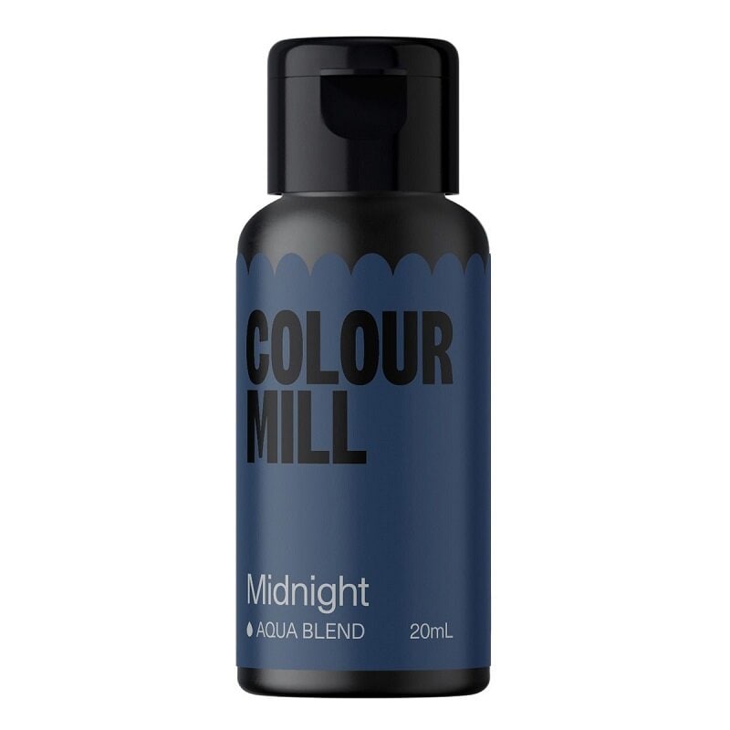 Colour Mill - Vandbaseret spiselig farve midnat blå 20 ml