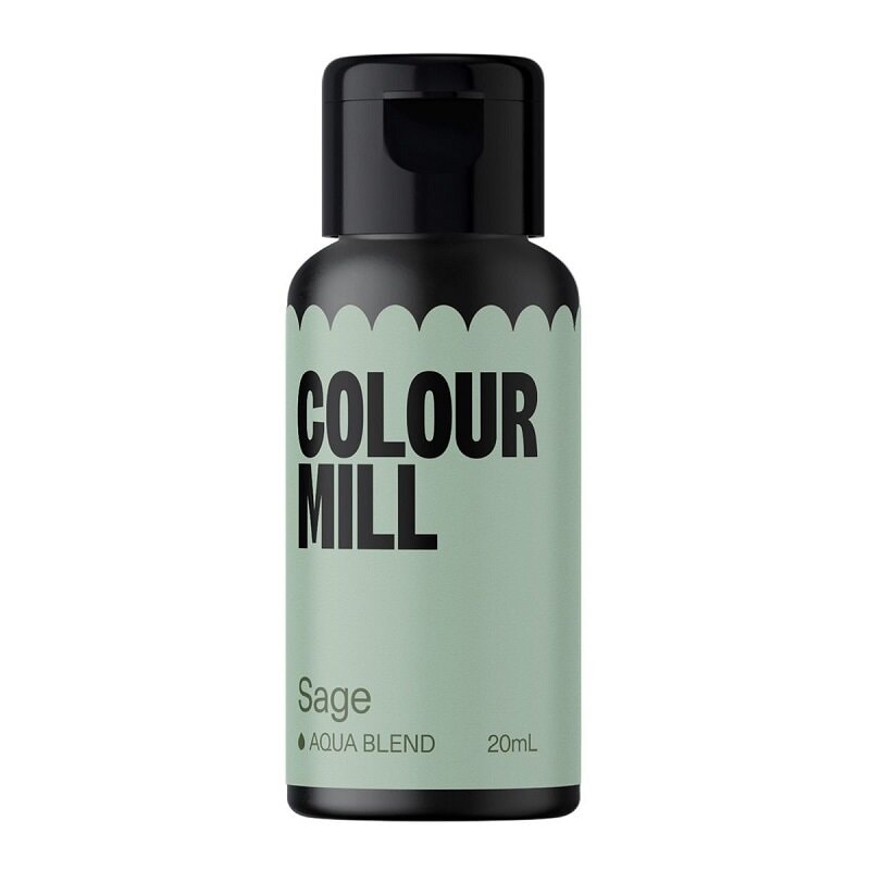 Colour Mill - Vandbaseret spiselig farve salvie grøn 20 ml