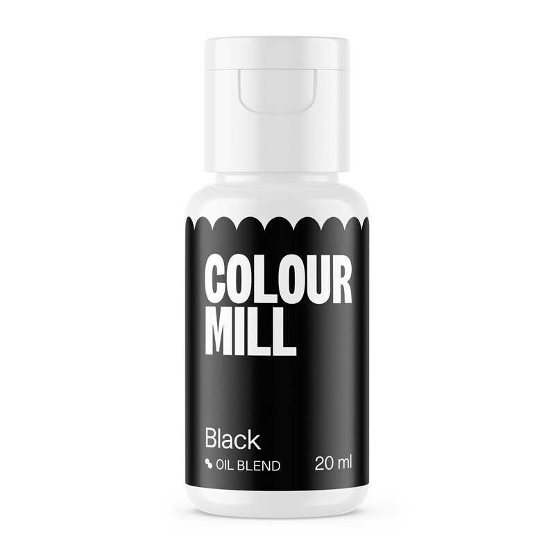 Colour Mill Oliebaseret spiselig farve sort 20 ml