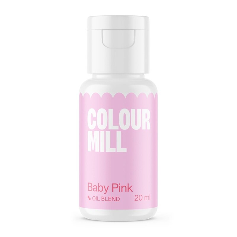 Colour Mill Oliebaseret spiselig farve babylyserød 20 ml