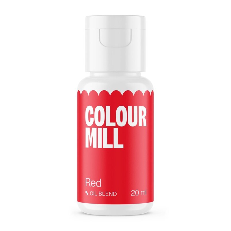 Colour Mill Oliebaseret spiselig farve rød 20 ml