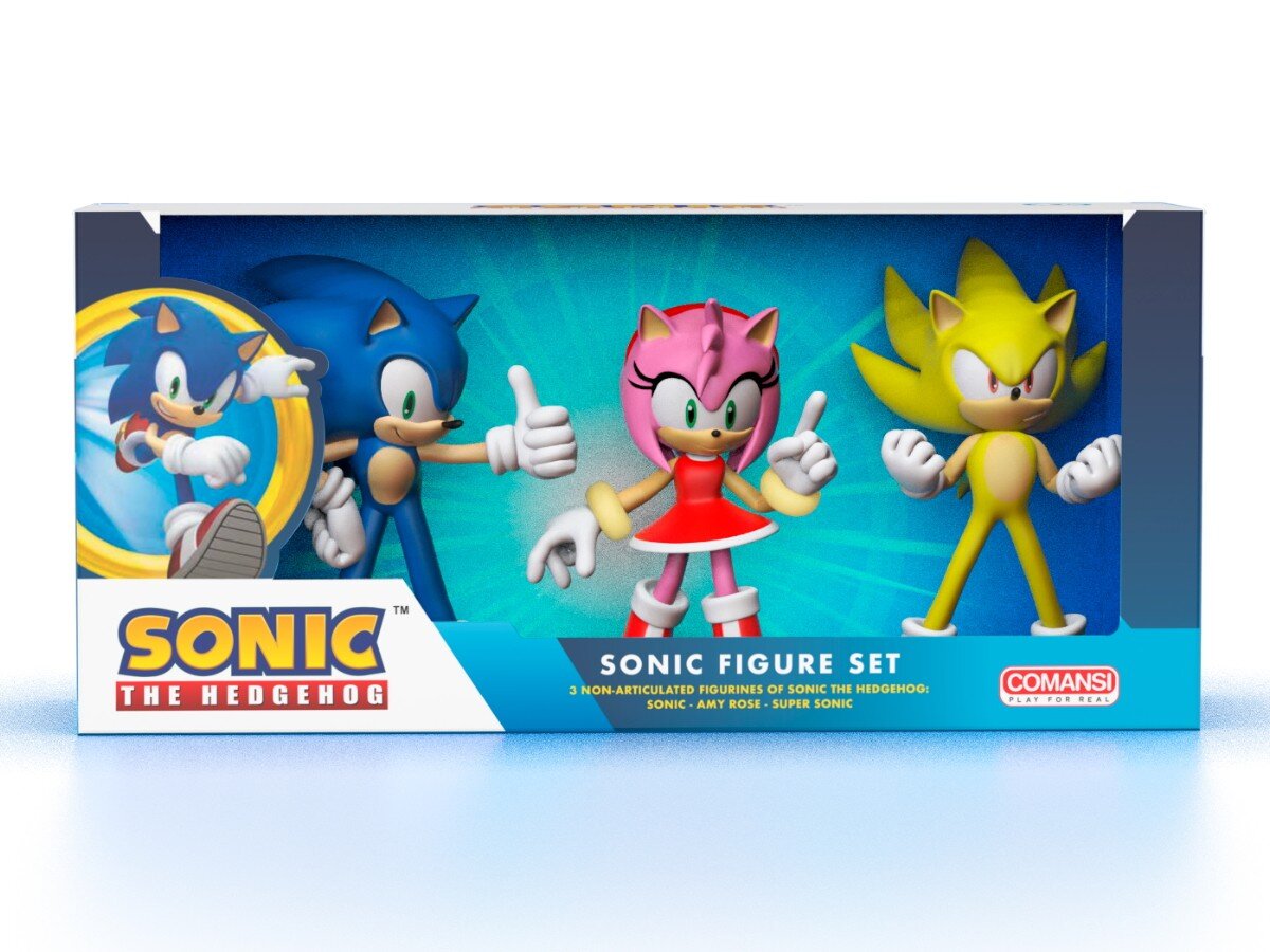 Sonic The Hedgehog - Samlerfigurer 3 stk