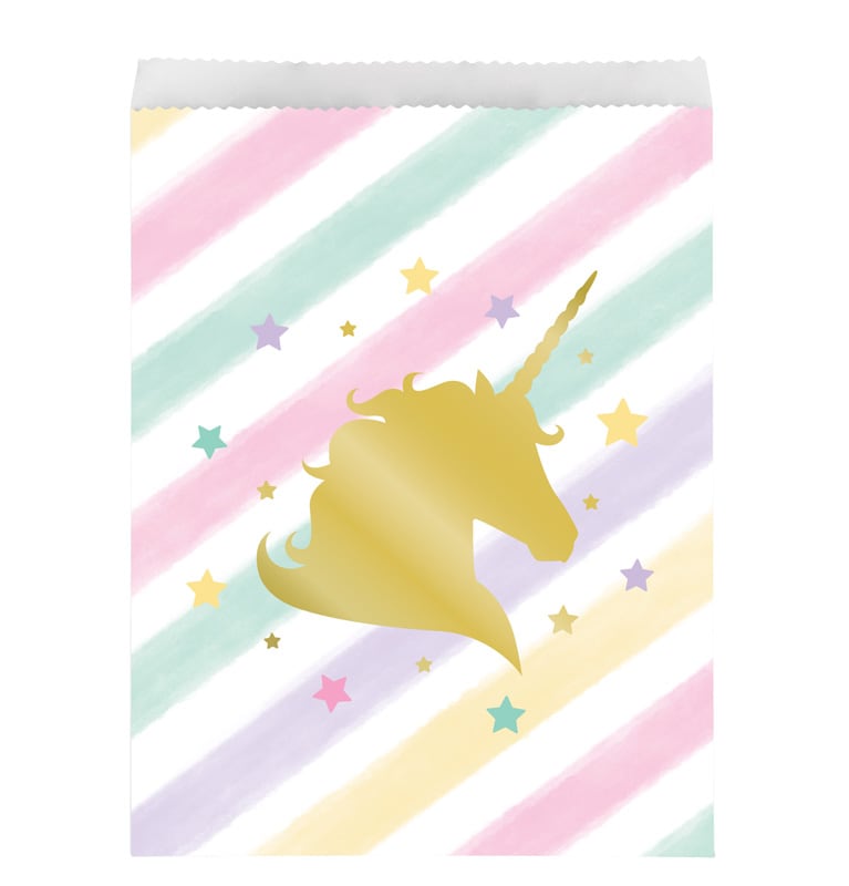 Unicorn Sparkle - Slikposer i papir 10 stk