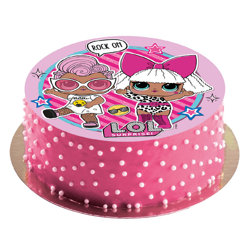 Kageprint LOL Surprise - Vaffelpapir 20 cm