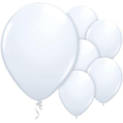 Balloner - Hvide 100 stk