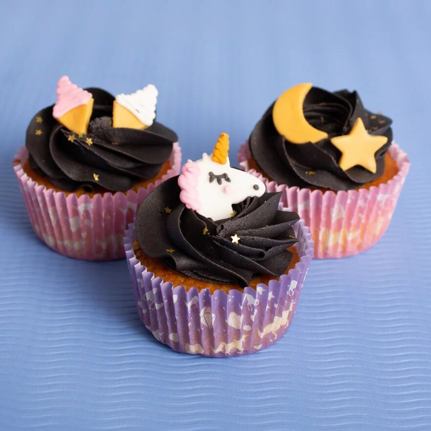 Sukkerdekorationer - Enhjørninger 6 stk