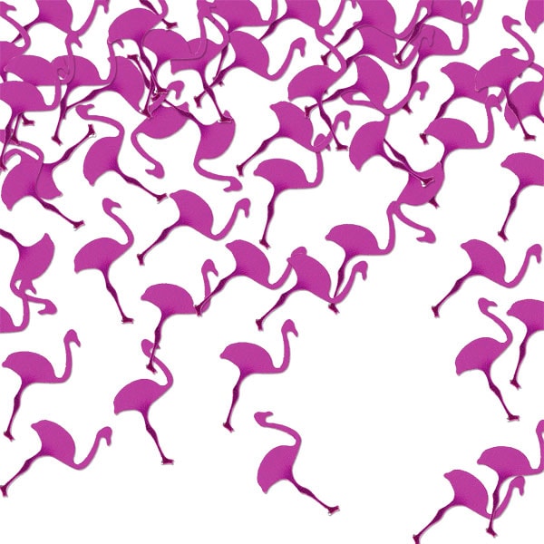 Flamingo, konfetti af folie